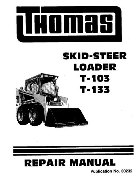 thomas skid steer t 133|thomas 133 skid steer manual.